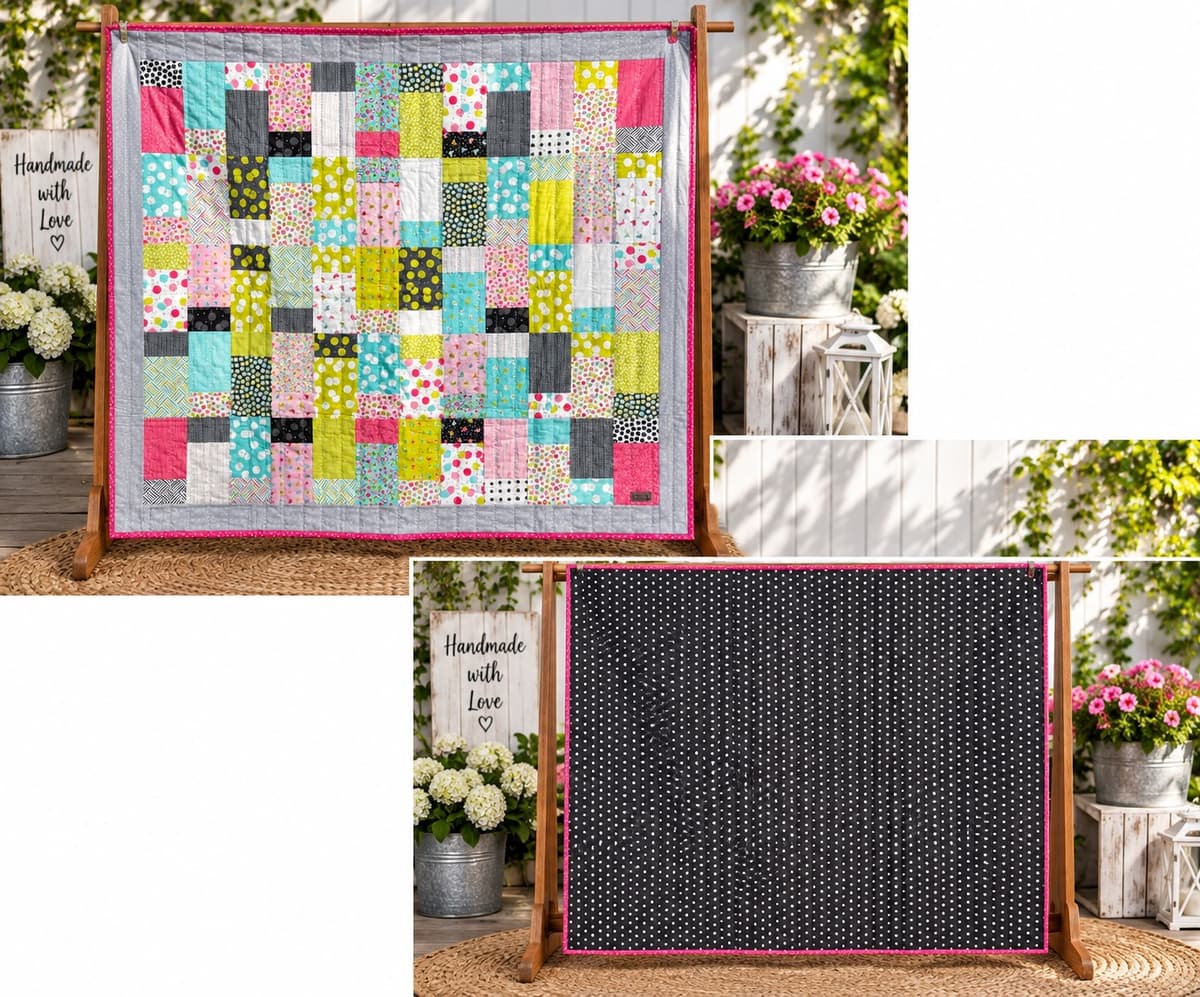 Girls Quilted Throw Blanket