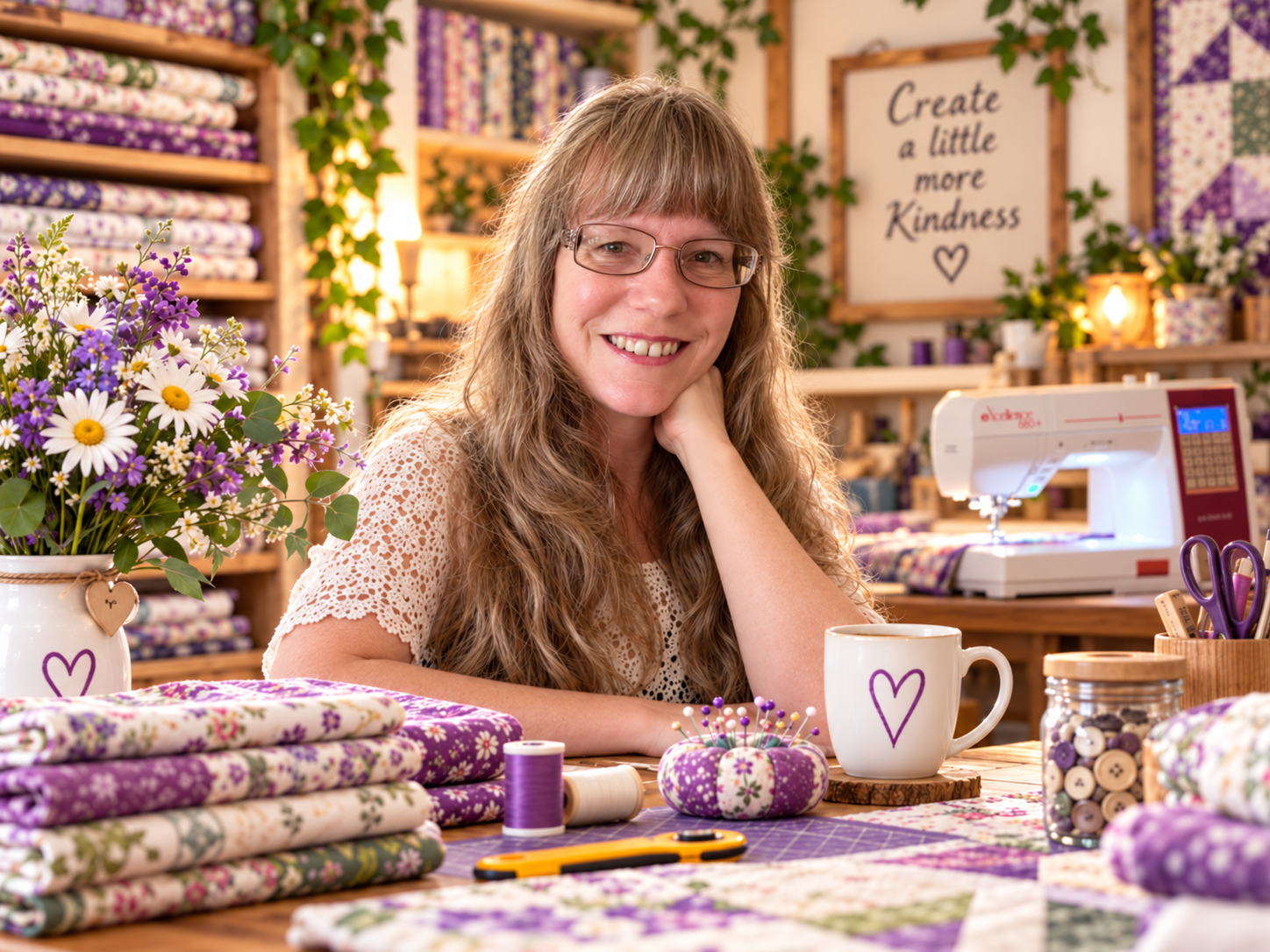 Tiffany, maker behind Sew and Treasures